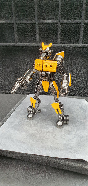 Inspired by: BUBMLEBEE FROM TRANSFORMER STANDING WITH GUN MAPBB20SGP