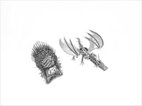 Game of Thrones - Drogan and Throne Set