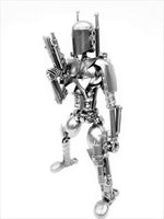 Star Wars - Boba/Jango Fett Gun Up & Gun Down Silver